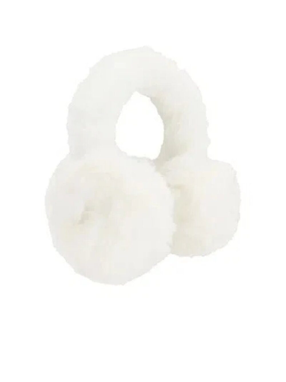 NWT Skims Faux Fur Earmuffs In White; One Size